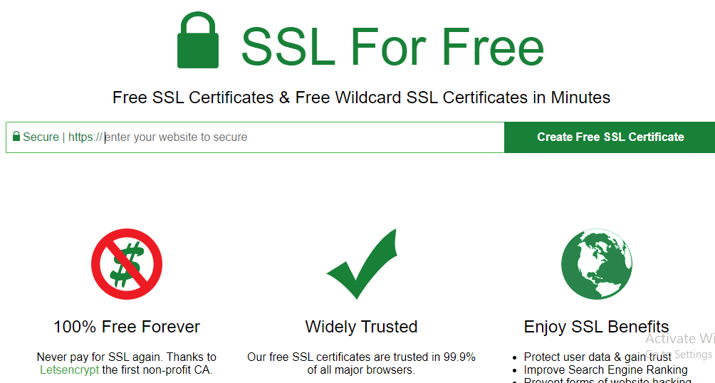 Free SSL Certificate for All in Hindi