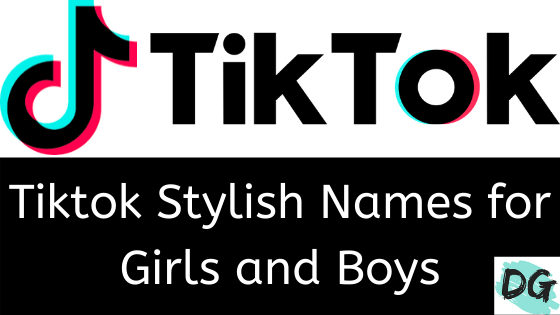 stylish name for tiktok