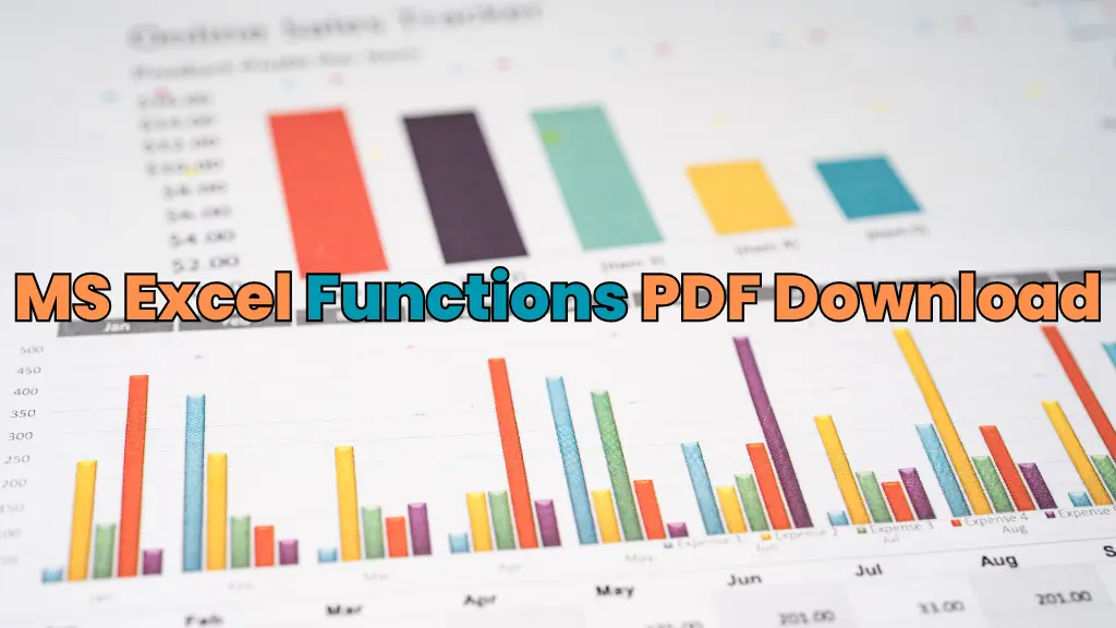 MS Excel Functions PDF Download